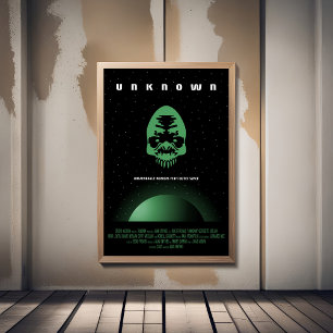 Sci-Fi Horror Movie Ad, Unknown Foam Board