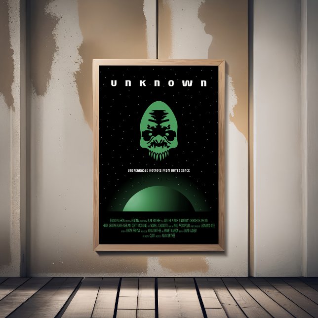 Sci-Fi Horror Movie Ad, Unknown Foam Board (Creator Uploaded)