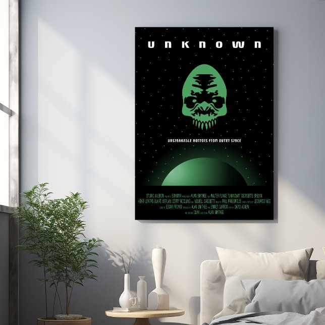Sci-Fi Horror Movie Ad, Unknown Metal Print (Creator Uploaded)