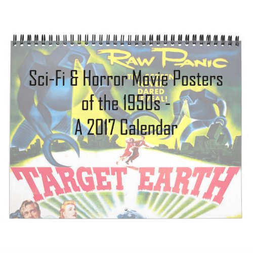 Sci_Fi  Horror Movie Posters of the 50s Calendar