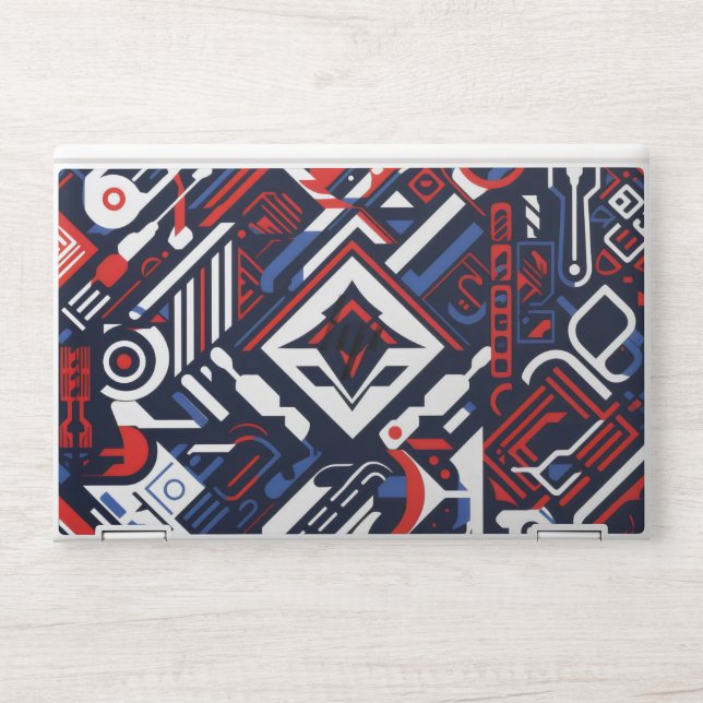 Sci-Fi Intricate Pattern HP Laptop Skin (Front)