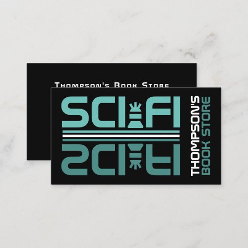 Sci_Fi Logo Book Store Business Card