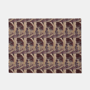 Sci-Fi "Lunar Landscape" the man in the moon       Doormat