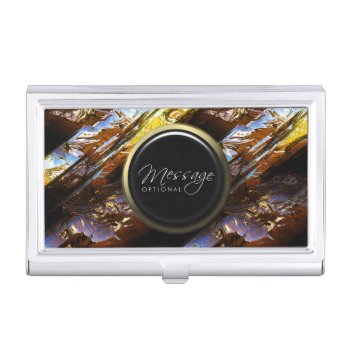 Sci-fi Metal Art 2-3 Business Card Holder by Ronspassionfordesign at Zazzle