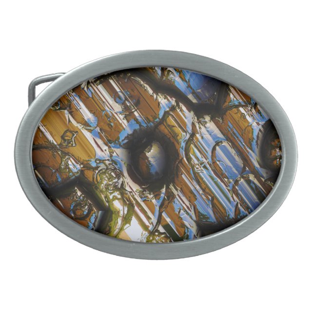 Sci-Fi Metal Art 2-9 Belt Buckle (Front)