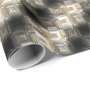 Sci-Fi Metal Pattern 3 Wrapping Paper