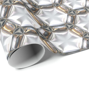 Sci-Fi Metal Pattern 4 Wrapping Paper