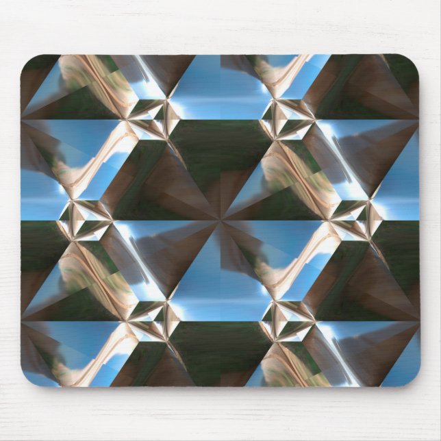 Sci-Fi Metal Pattern 7 Mousepad Options (Front)