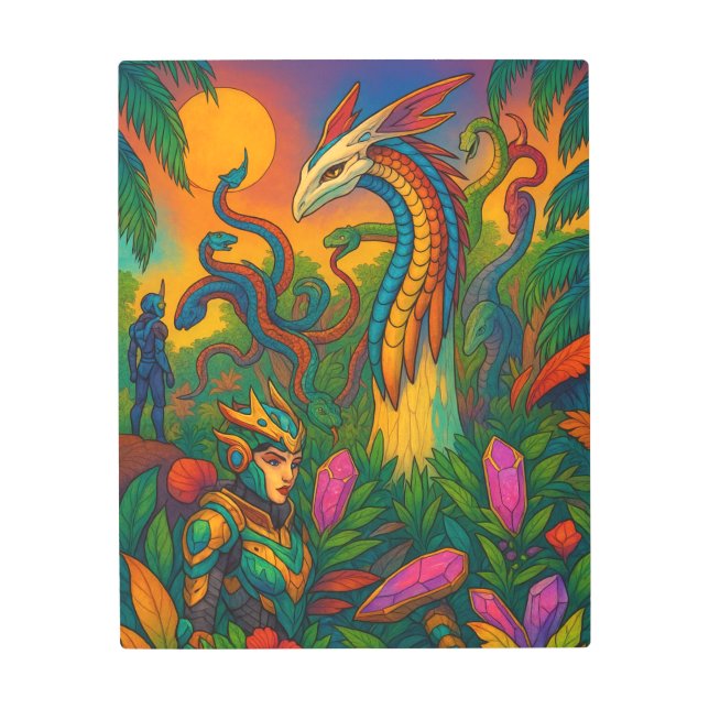 Sci-Fi Metal Wall Art Futuristic Landscapes (Front)