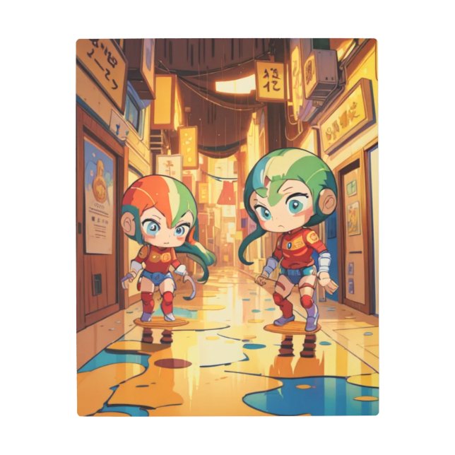 Sci-Fi Metal Wall Art Futuristic Landscapes (Front)