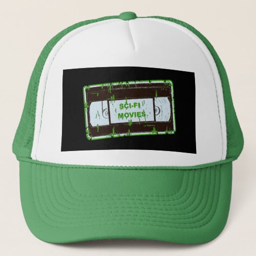 Sci_Fi_Movies Black  Green Trucker Hat
