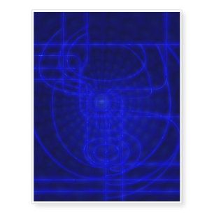 Sci-Fi Neon Circuits Temporary Tattoos