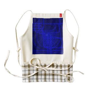 Sci-Fi Neon Circuits Zazzle HEART Apron