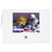 Sci-fi penguins card (Back Horizontal)