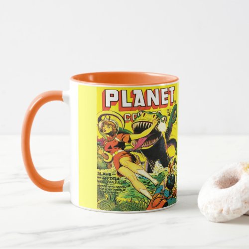 SCI FI PLANET COMICS GRAPHIC ART COVER DESIGN MUG