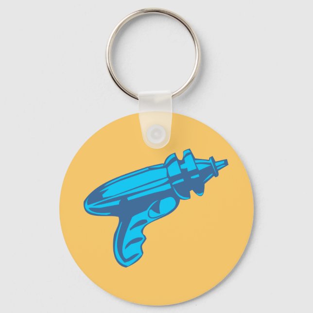 Sci-Fi Ray Gun Laser Pistol Keychain (Front)