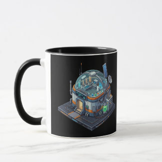 Sci-Fi Research Lab Black Combo Mug