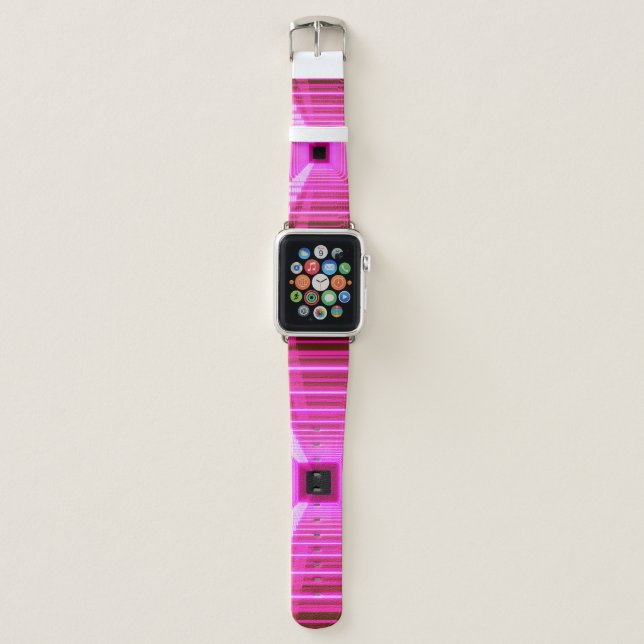 Sci-Fi Retro 3D: Pop Art Illustration Apple Watch Band (Front)