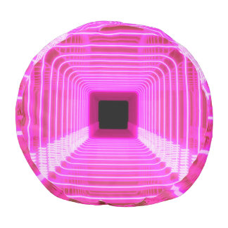 Sci-Fi Retro 3D: Pop Art Illustration Pouf