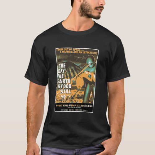 Sci Fi Robot Halloween Earth Invasion Science Fict T_Shirt