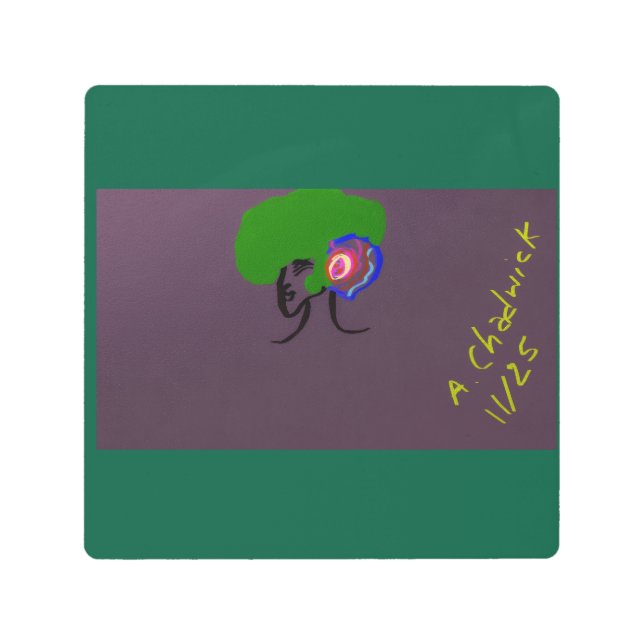 Sci-fi Seashell Creature Metal Print (Front)