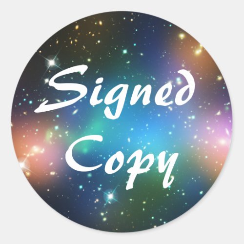 Sci Fi Signed Copy Classic Round Sticker