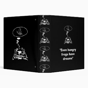 Sci-Fi smart animals "Hungry Frog Dreams"          3 Ring Binder