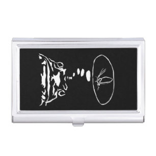 Sci-Fi smart animals "Hungry Frog Dreams" Business Card Case