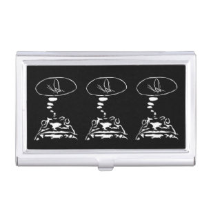 Sci-Fi smart animals "Hungry Frog Dreams" Business Card Case