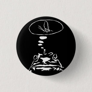 Sci-Fi smart animals "Hungry Frog Dreams" Button