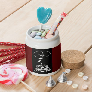 Sci-Fi smart animals "Hungry Frog Dreams" Candy Jar