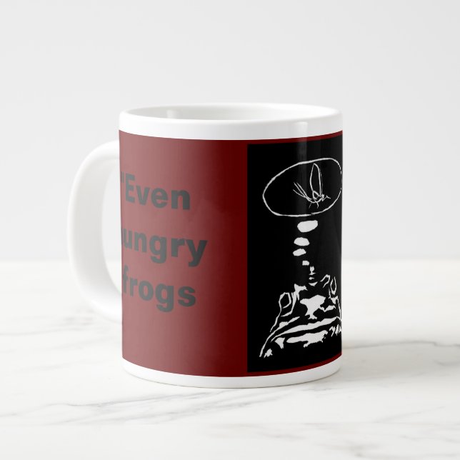 Sci-Fi smart animals "Hungry Frog Dreams"          Giant Coffee Mug (Front Left)