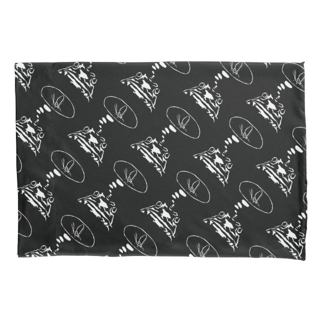 Sci-Fi smart animals "Hungry Frog Dreams"          Pillow Case (Front)