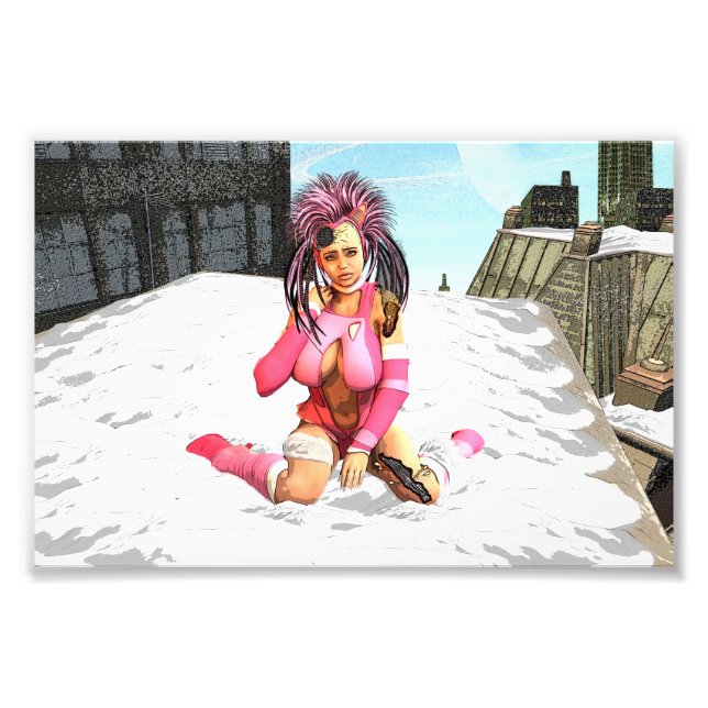 Sci Fi Snow Punk Photo Print (Front)