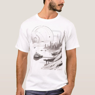 Sci-Fi T-shirt Traversing the Universe 03 B Front