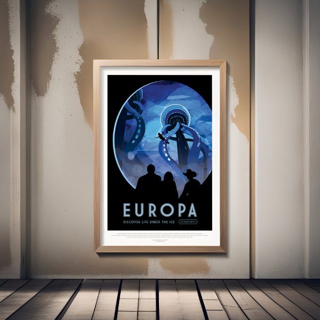 Sci-Fi Travel Ad, Moon Europa Foam Board (Creator Uploaded)