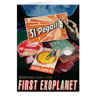 Sci-Fi Travel Ad, Planet 51 Pegasi b Cards