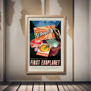 Sci-Fi Travel Ad, Planet 51 Pegasi B Foam Board