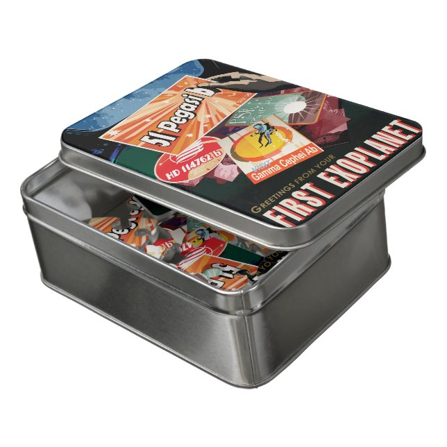 Sci-Fi Travel Ad, Planet 51 Pegasi b Jigsaw Puzzle (Lid Open)