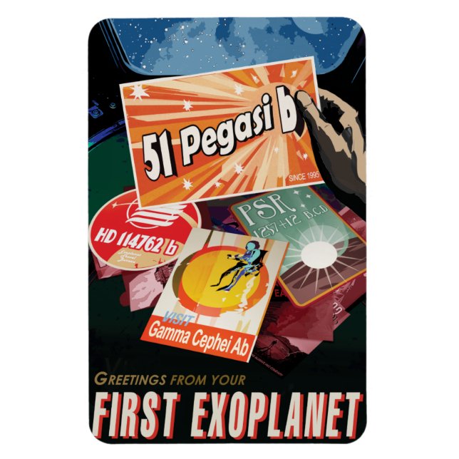 Sci-Fi Travel Ad, Planet 51 Pegasi b Magnet (Vertical)