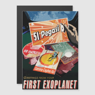 Sci-Fi Travel Ad, Planet 51 Pegasi b Magnetic Invitation
