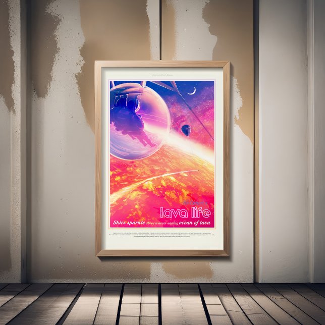 Sci-Fi Travel Ad, Planet 55 Cancri e Foam Board (Creator Uploaded)
