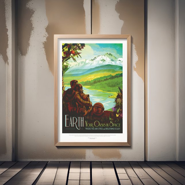 Sci-Fi Travel Ad, Planet Earth Foam Board (Creator Uploaded)