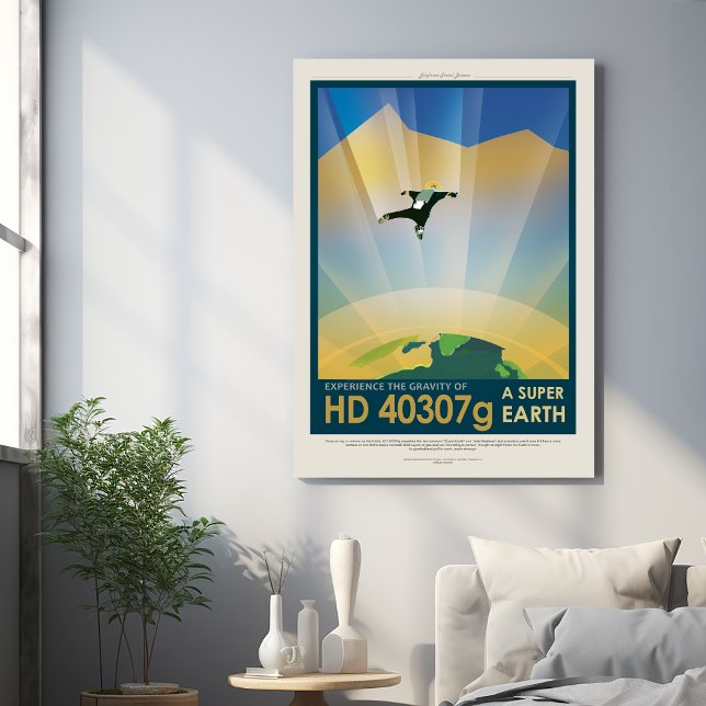 Sci-Fi Travel Ad, Planet HD 40307g Acrylic Print (Creator Uploaded)
