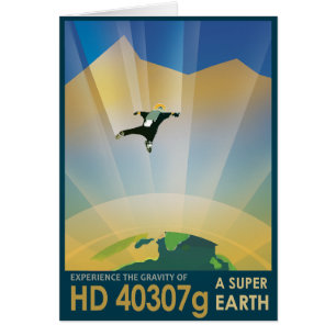 Sci-Fi Travel Ad, Planet HD 40307g Cards