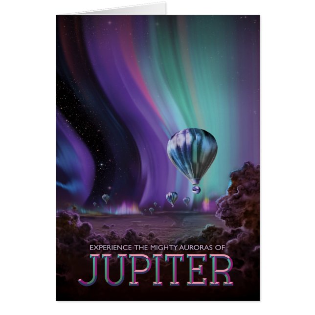 Sci-Fi Travel Ad, Planet Jupiter Cards (Front)