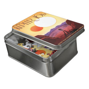 Sci-Fi Travel Ad, Planet Kepler-16b Jigsaw Puzzle