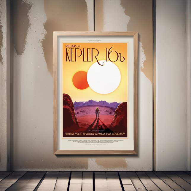 Sci-Fi Travel Ad, Planet Kepler 16b Poster (Creator Uploaded)