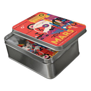 Sci-Fi Travel Ad, Planet Mars Jigsaw Puzzle