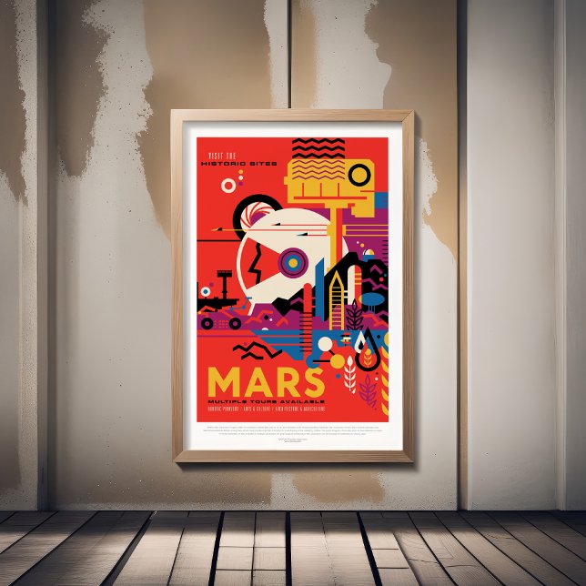 Sci-Fi Travel Ad, Planet Mars Photo Print (Creator Uploaded)
